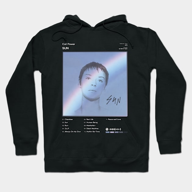 Cat Power - Sun Tracklist Album Hoodie by 80sRetro